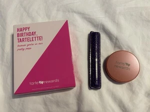 TARTE Rewards Birthday Set MASCARA Lights Camera Lashes QUIRKY Clay BLUSH — BNIB - Picture 1 of 9