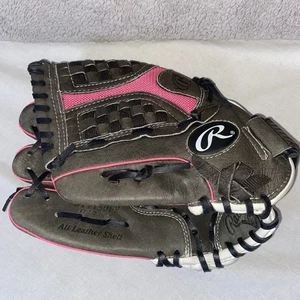 Rawlings Storm Series ST1150FP Softball Handschuh 11,5" RH Überwurf grau rosa Leder - Bild 1 von 11