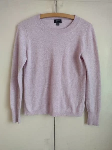 Suéter J.Crew XS Rosa Lavanda 100% Cachemira Cuello Redondo Pullover Manga Larga - Imagen 1 de 7