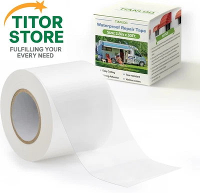 Waterproof Repair Tape for Fabric,RV Awning,Boat Covers,Tents,Tarp,Heavy Duty Ou - Image 1 of 4
