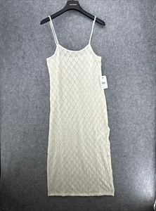 NWT Billabong Women's Midi Dress Size Large White Day Dream Beach MSRP $59.95 - Picture 1 of 14