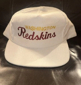 Raro De Colección Blanco Pana Washington Redskins NFL Fútbol Sombrero Mobil Oil - Imagen 1 de 3
