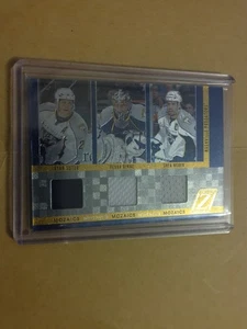 2011 PANINI MOZAICS TRIPLE JERSEYS SUTER/RINNE/WEBER#13 GAME WORN - Picture 1 of 2