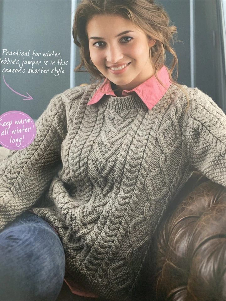 Knitting Pattern 1629 Ladies Cable Aran Sweater Modern By Debbie Bliss - Image 1 of 4