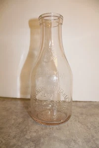 VINTAGE GEPRÄGTE QUART MILCHFLASCHE WENPAWIN FARM EAST LONGMEADOW MASSACHUSETTS - Bild 1 von 7