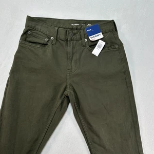 Old Navy Herrenhose 29 x 30 grün schmal integriert Flex 5 Taschen Freizeit Stretch neu mit Etikett - Bild 1 von 11