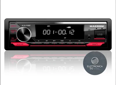 Macrom M-DL3100BT autoradio 1DIN con radio AM/FM-RDS, Bluetooth, ingressi USB - Immagine 1 di 3