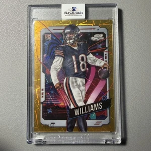 Caleb Williams 2024 Topps Cosmic Chrome #118 Interstellar Gold Rookie RC/50 - Foto 1 di 4