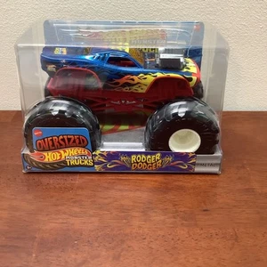 2025 Hot Wheels Monster Trucks oversize 1:24 RODGER DODGER ~ NUOVO - Foto 1 di 2