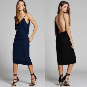 Maurie + Eve Anki Dress Navy Sleeveless Backless Navy Size 4 NWT - Picture 1 of 13