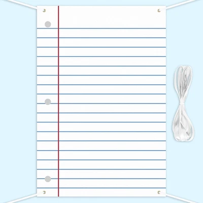 Telón de fondo escolar cuaderno papel telón de fondo bienvenida primer día de escuela decoraciones  Foto 1 de 4