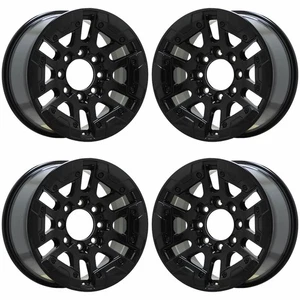 18" GMC Hummer EV Gloss Black wheels rims Factory OEM set 14049 EXCHANGE - Picture 1 of 8
