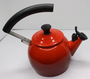 LE CREUSET Halo Pfeifender TEEKESSEL Red Cerise Ombre 1,25 Q 1 Liter - Bild 1 von 12
