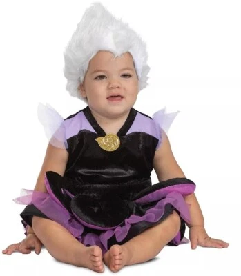 Disfraz Disney Úrsula Bebé Niña 3 Piezas Tutú Vestido Halloween Disfraz: 6M-18M Foto 1 de 4