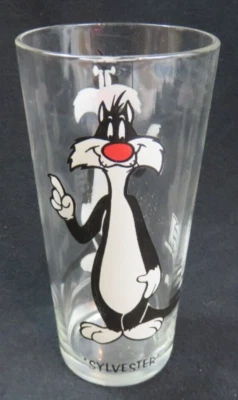 Vintage 1973 SYLVESTER - PEPSI Cola Collector's series Drinking Glass Tumbler - Image 1 of 4