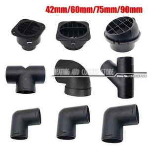 42/60/75/90 mm Luft Diesel Heizung Kanal Schlauch Rohr Entlüfter Abluftstutzen Auslass - Bild 1 von 26