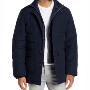 HERREN GRÖSSE XL JACK VICTOR BLAU GESTEPPT DICKEY EINSATZ DAUNENMISCHUNG GEFÜTTERTER PARKA MANTEL - Bild 1 von 9