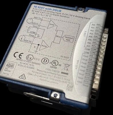 National Instruments NI 9207 cDAQ Modulo di ingresso analogico, tensione/corrente - Immagine 1 di 4