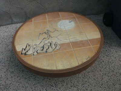 Table basse VALLAURIS signé  BARROIS vers 1960 - Photo 1/4