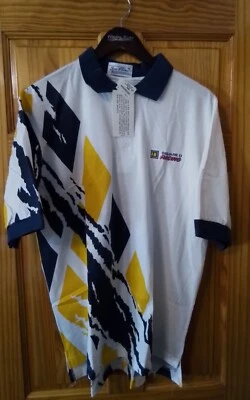 Camisa Polo NASCAR Años 90 Para Hombre Grande Cuadrada D Kenny Wallace Racing Hecha en EE. UU. NUEVA CON ETIQUETAS Foto 1 de 4