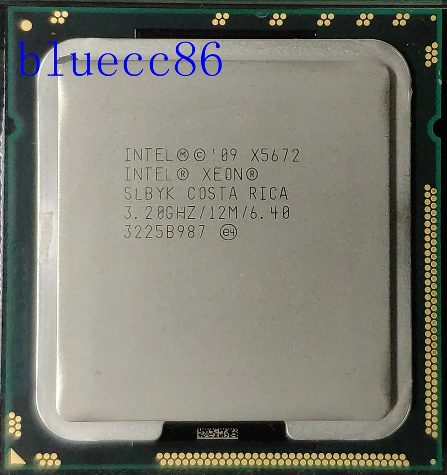 Intel Xeon X5672 3.2GHz 12MB  6.40G  (SLBYK) LGA 1366 Server CPU Processor - Image 1 of 1