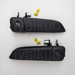 05-17 Toyota Hiace H200 commuter Pair black outer door handle Left Right