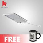 Keimavgear Waterproof Long Handle Solar LED Light Free Self Stirring Mug (Black)