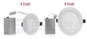 4" / 6" LED Slim Recessed Ceiling Down Lights - CCT Select 27K 30K 35K 40K 50K - Picture 1 of 12