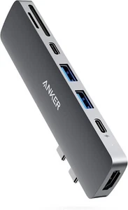 Anker 7-In-2 USB-C Hub Adapter - PowerExpand - Gray - Picture 1 of 5