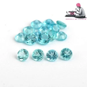 2.5mm Round Cut Natural Green Apatite loose Gemstone for sale 50 Piece - Picture 1 of 4
