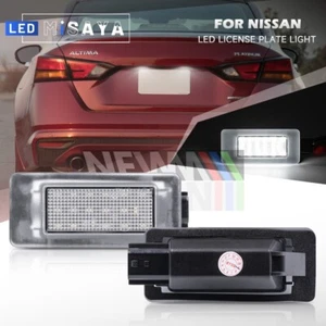 2x LED License Plate Light Canbus For 19/20-Up Nissan Altima Rogue Sentra Versa - Picture 1 of 12