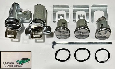 69-70 Impala Caprice 16 piezas Juego Completo Cerradura Puerta Baúl Encendido Guantera BelAir Foto 1 de 4