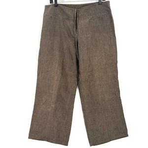 Eileen Fisher braune schlichte Caprihose leicht ungefüttert Gr. M - Bild 1 von 7