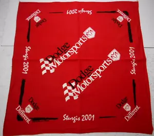 Vintage 2001 Sturgis Bike Week rot Bandana Schal Dodge Motorsport RAM VERSCHIEDENE USA - Bild 1 von 3