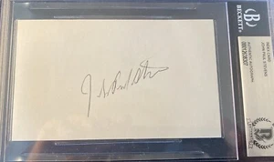 Tarjeta John Paul Stevens Índice Firmado 3X5 Corte Suprema BAS Losada MT Beckett - Imagen 1 de 3