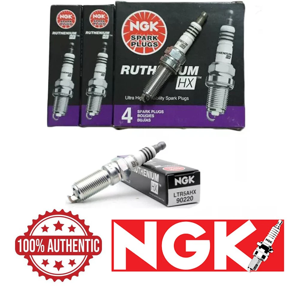 NGK RUTHENIUM HX Spark Plugs LTR5AHX 90220 Set of 6 - Image 1 of 1