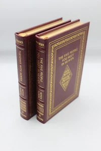 Easton Press Mitch Albom 2 Volume Set Five People You Meet In Heaven 1 Signed - Picture 1 of 3