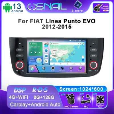 For Fiat Linea Punto EVO Stereo Car Radio Video Player GPS Navi Screen AutoRadio - Image 1 of 4