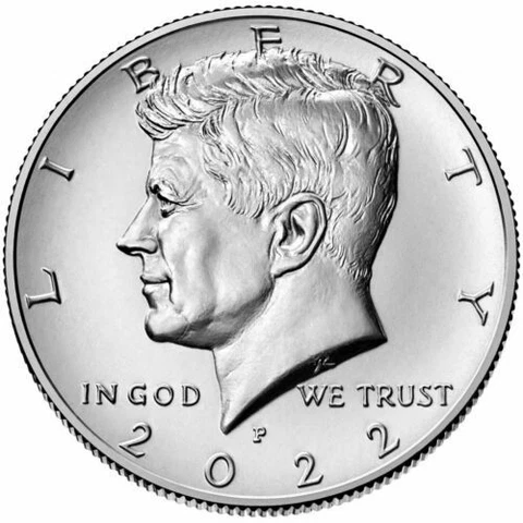 2022-P KENNEDY HALF DOLLAR CLAD UNCIRCULATED * IN STOCK* From US Mint Roll! Cover