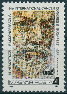 Hungary Stamps 1986 MNH 14th Intl Cancer Congress Medical Moritz Kaposi 1v Set - Picture 1 of 1