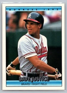 1992 Donruss David Justice #327 - Bild 1 von 2
