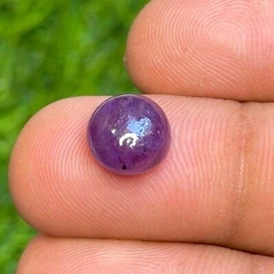 Natural purple ruby sapphire From India cabachon loose gemstone 5.7cts Foto 1 de 4