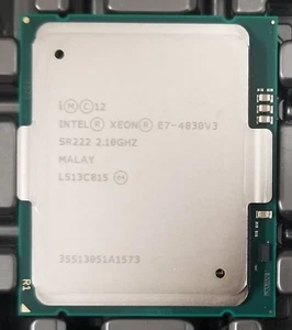 Intel Xeon E7-4830 v3 12-Core 2.1GHz / 2.7GHz LGA2011 CPU SR222 - Picture 1 of 1
