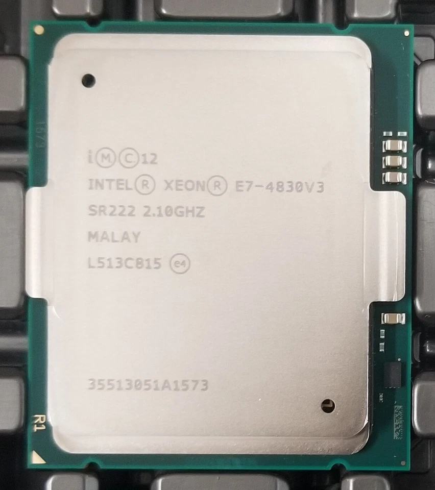 Intel Xeon E7-4830 v3 12-Core 2.1GHz / 2.7GHz LGA2011 CPU SR222 - Image 1 of 1