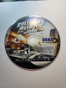 Full Auto 2: Battlelines Sony PlayStation 3 2006 PS3 Authentic Disc Only - Picture 1 of 3