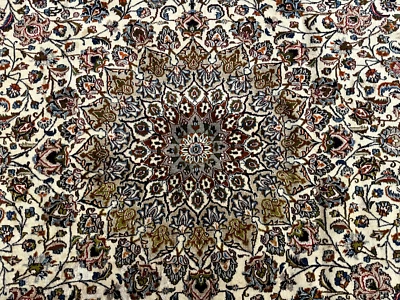 9x12 NEUTRAL ANTIQUE RUG IVORY VINTAGE ORIENTAL handwoven handmade light 9x13 ft - Image 1 of 4