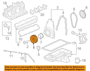 GM OEM 03-20 Express 1500 Engine Engine Parts-Vibration Damper 19300488 - Bild 1 von 2