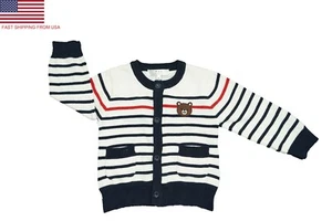 Baby & Toddler Boy or Girl Cardigan Lightweight Sweater Button Soft Knitted - Picture 1 of 4