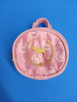  Bolsa de troca Victoria's Secret rosa cachorro 86 com zíper puxador para cachorro - Imagem 1 de 4