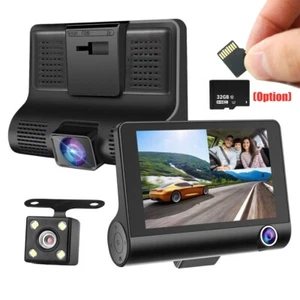 4" Touchscreen Dashcam 1080P Dual Objektiv Auto DVR Recorder Front- und Rückkamera - Bild 1 von 34